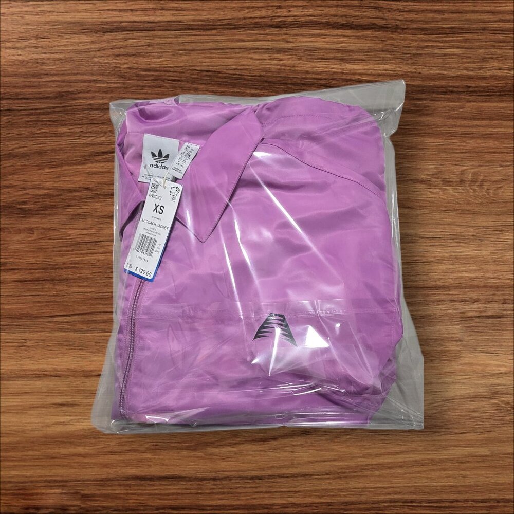 NEW adidas Originals Men's Anthony Edwards Coach Jacket - AE Purple - IW8063 XS - Picture 7 of 7